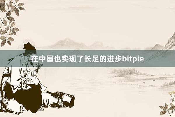 在中国也实现了长足的进步bitpie