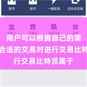 用户可以根据自己的需求选择合适的交易对进行交易比特派属于